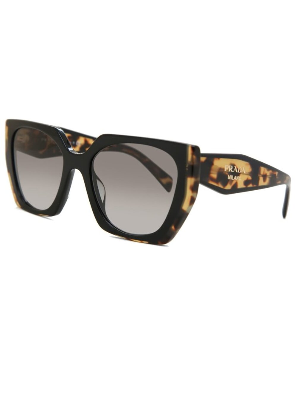 NEW PRADA PR 15WS 3890A7 Black / Medium Tortoise Sunglasses